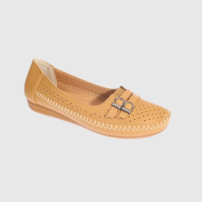 MOCASINES MUJER VIA FRANCA CAMEL MODELO ITALIANO ART. 5ASK64243 - 1