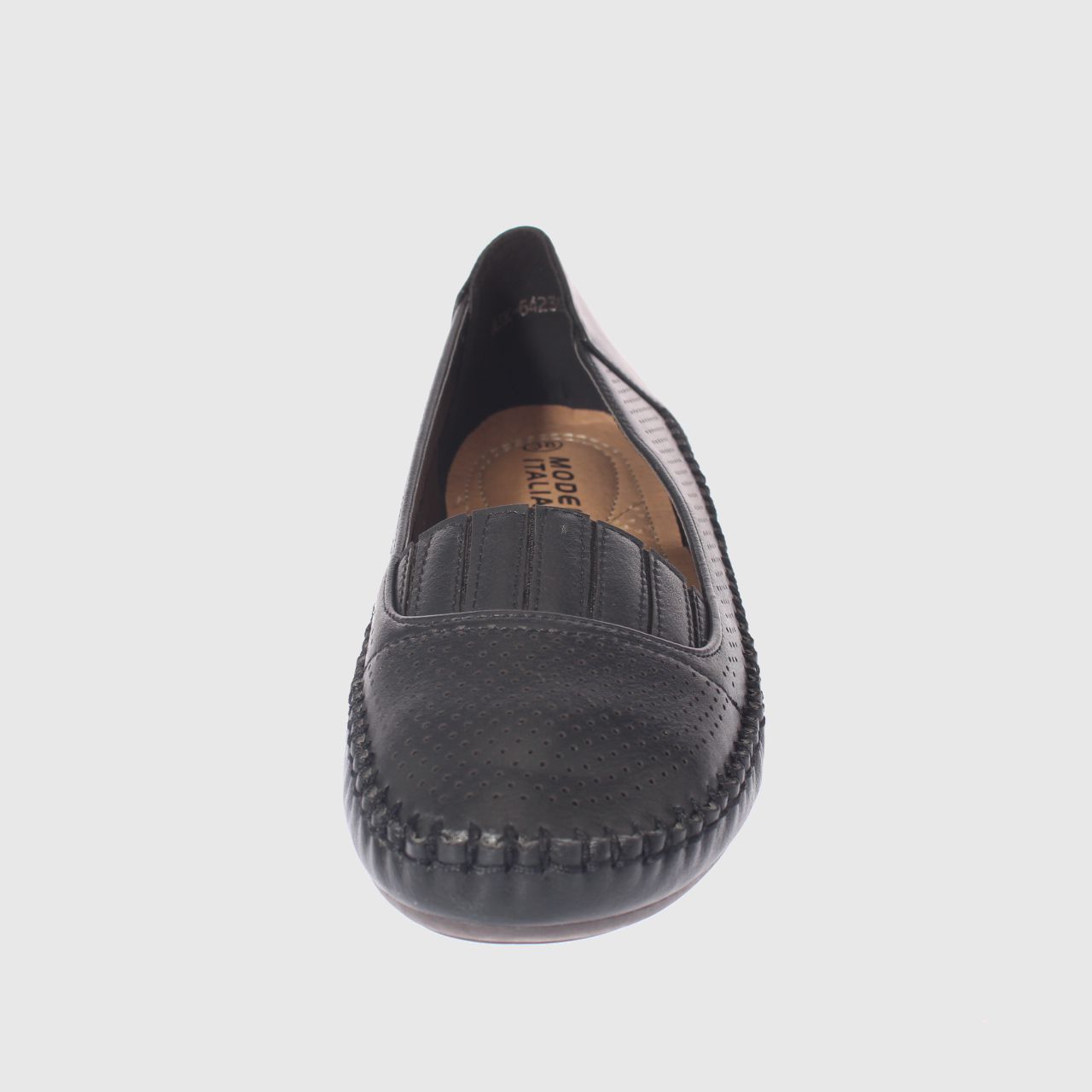 MOCASINES MUJER VIA FRANCA NEGRO MODELO ITALIANO ART. 5ASK64239 - 3