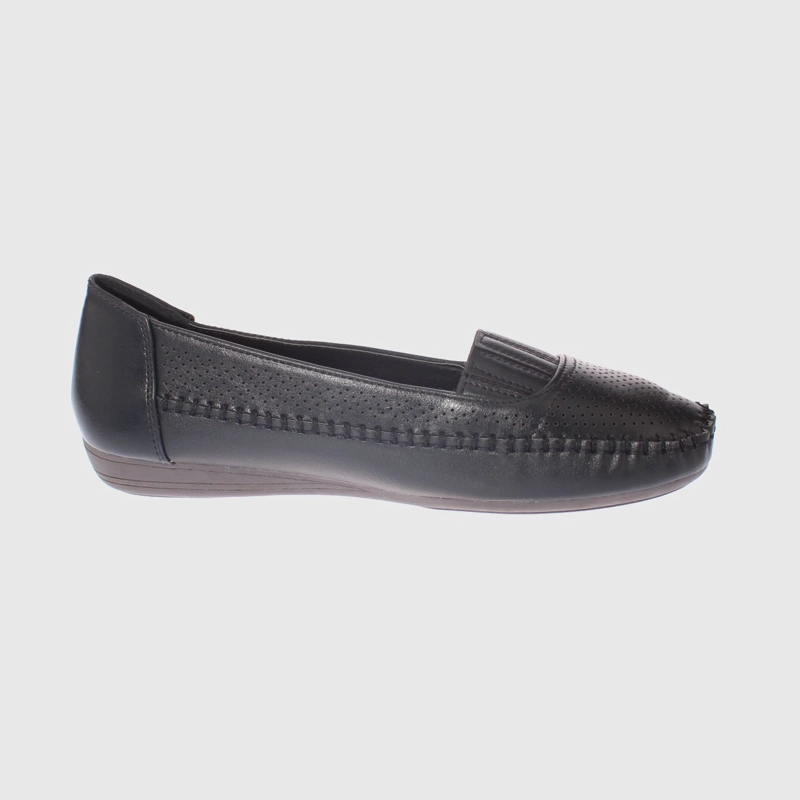 MOCASINES MUJER VIA FRANCA NEGRO MODELO ITALIANO ART. 5ASK64239 - 4