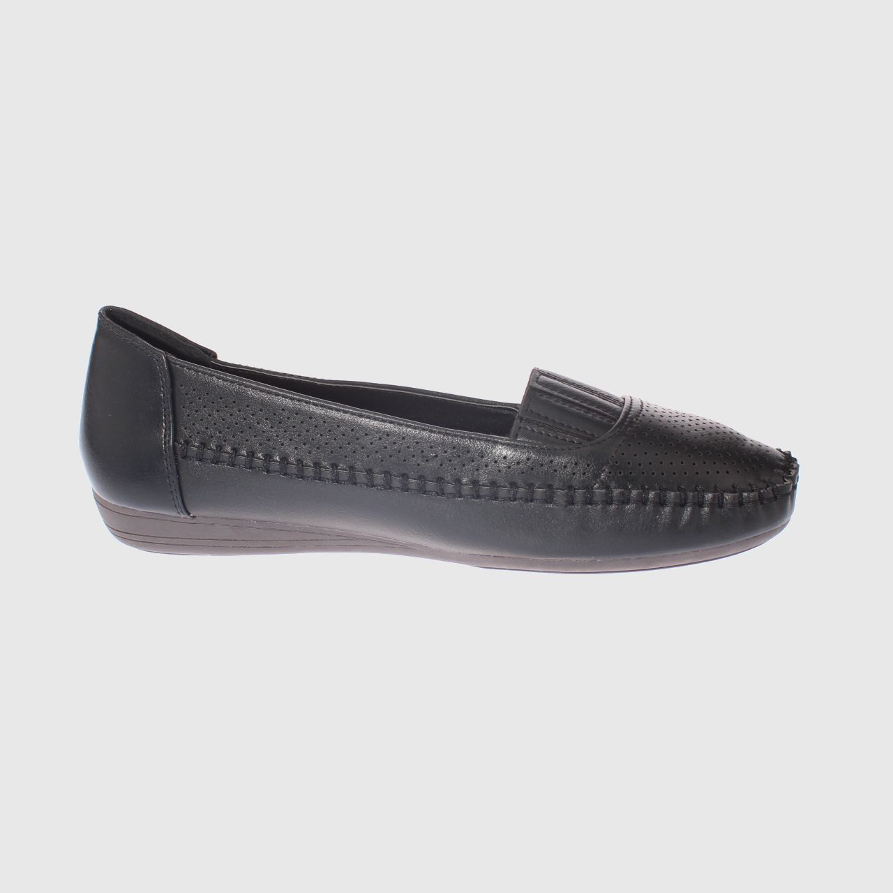 MOCASINES MUJER VIA FRANCA NEGRO MODELO ITALIANO ART. 5ASK64239 - 4