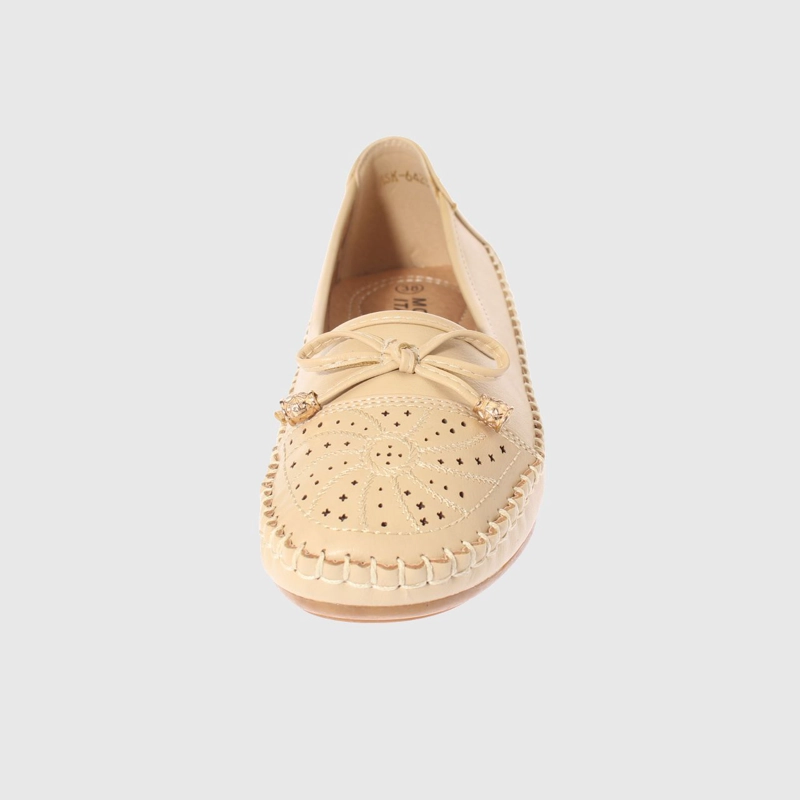 MOCASINES MUJER VIA FRANCA BEIGE MODELO ITALIANO ART. 5ASK64237 - 3