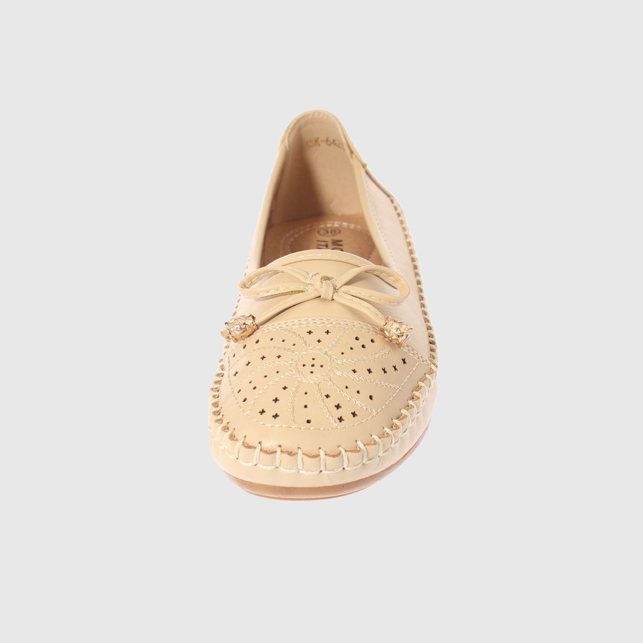 MOCASINES MUJER VIA FRANCA BEIGE MODELO ITALIANO ART. 5ASK64237 - 3