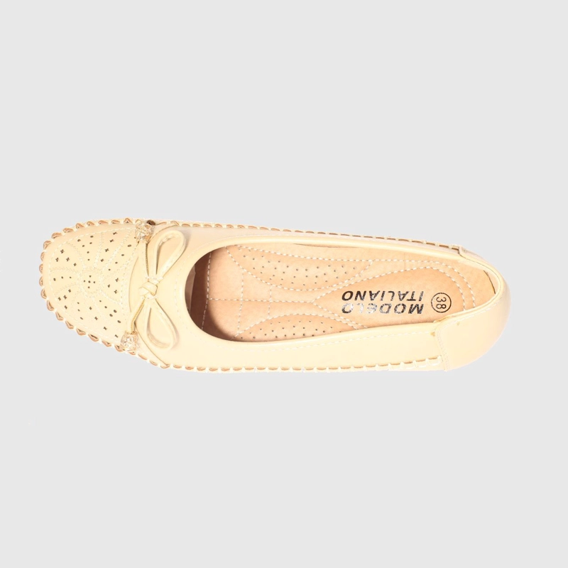 MOCASINES MUJER VIA FRANCA BEIGE MODELO ITALIANO ART. 5ASK64237 - 5