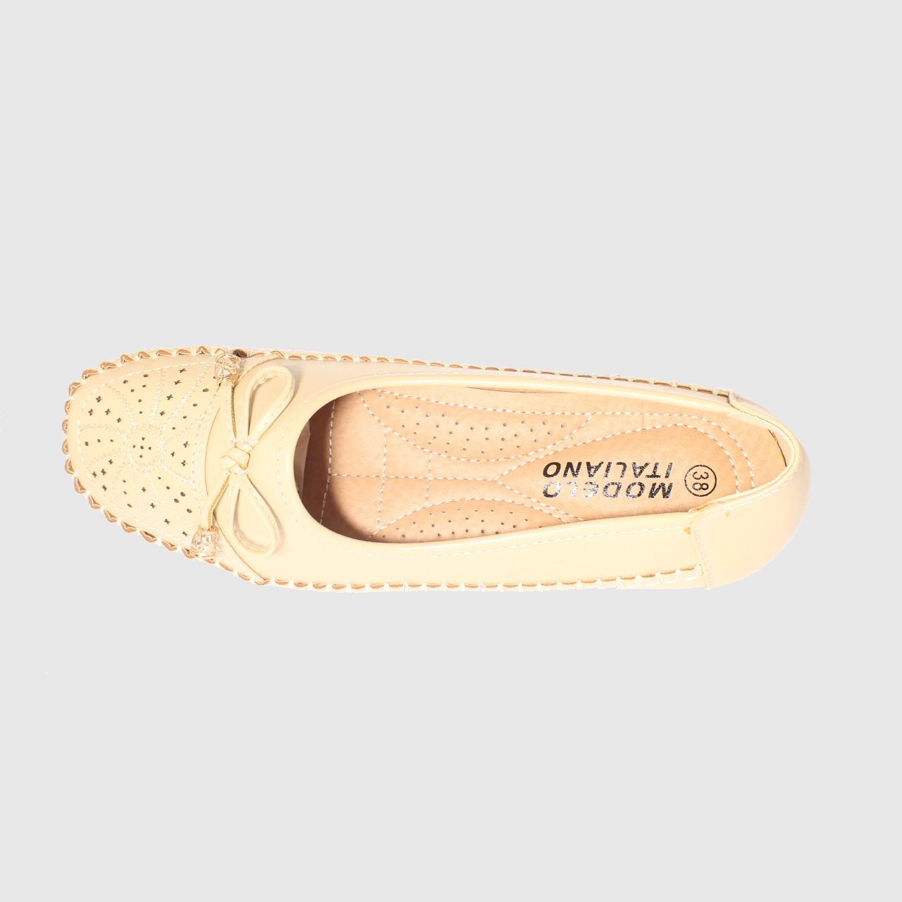 MOCASINES MUJER VIA FRANCA BEIGE MODELO ITALIANO ART. 5ASK64237 - 5