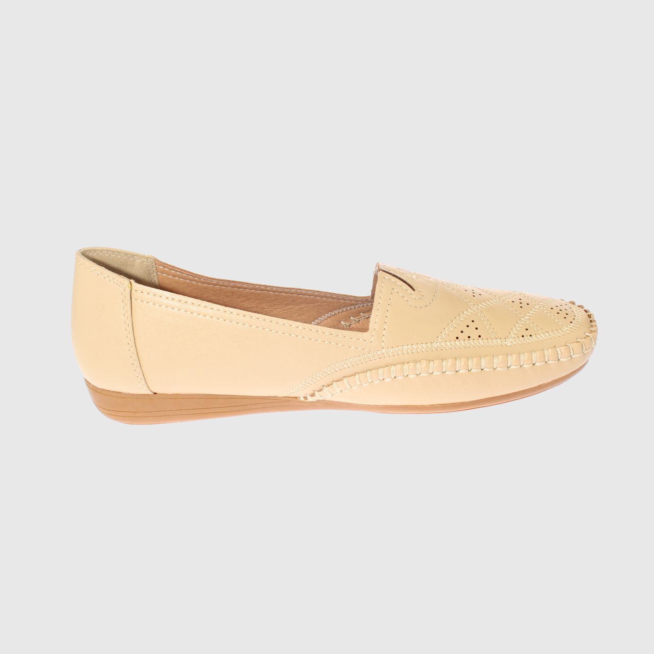 MOCASINES MUJER VIA FRANCA BEIGE MODELO ITALIANO ART. 5ASK64248 - 4