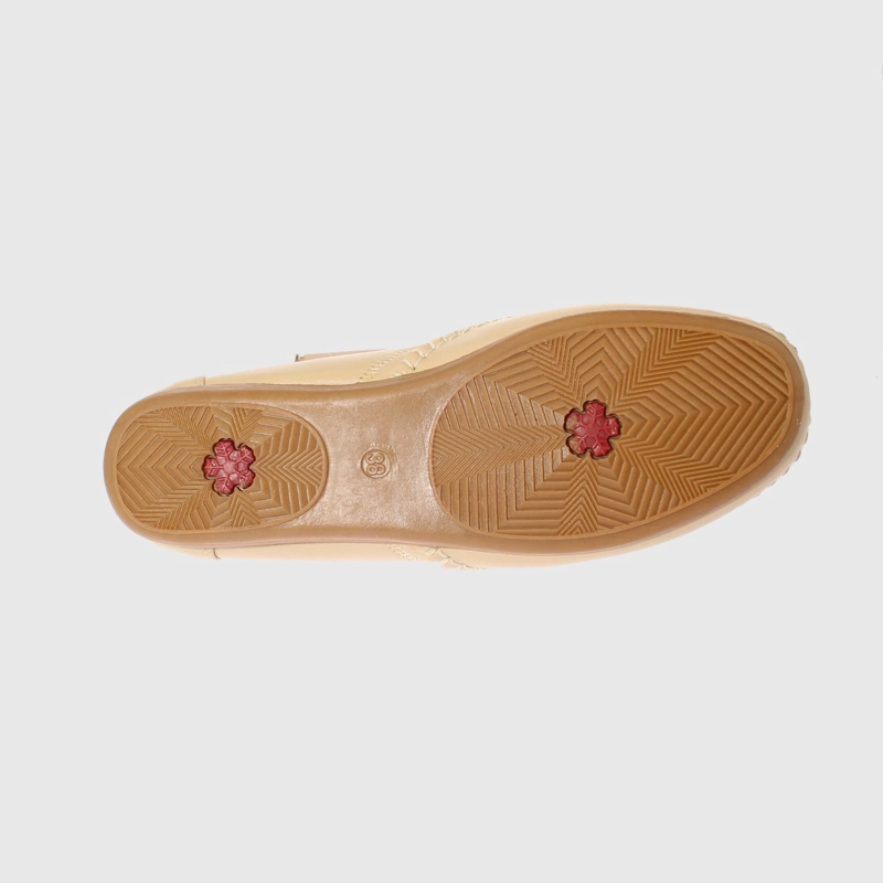 MOCASIN BEIGE MODELO ITALIANO ART. 5ASK64248BEIGE - 5