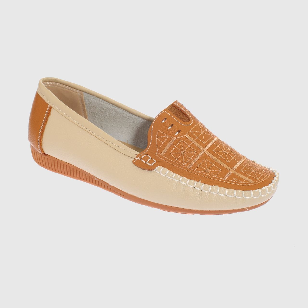 MOCASIN BEIGE VIA FRANCA ART. 5NPX2844BEIGE - 1