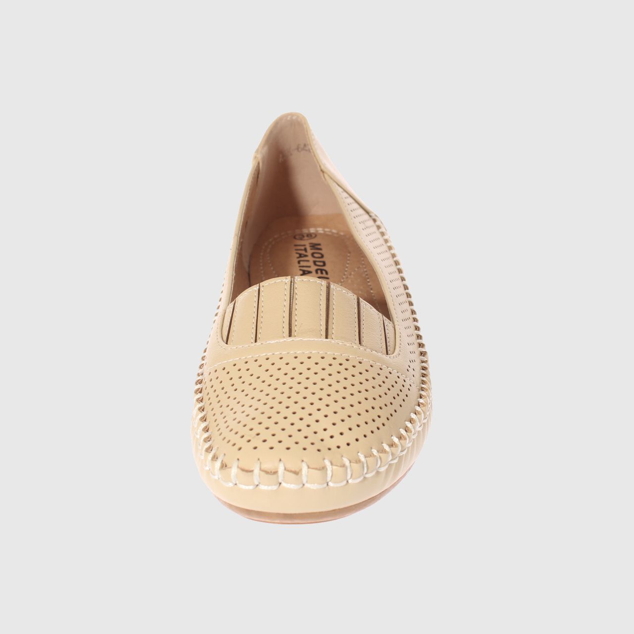 MOCASINES MUJER VIA FRANCA BEIGE MODELO ITALIANO ART. 5ASK64239 - 3