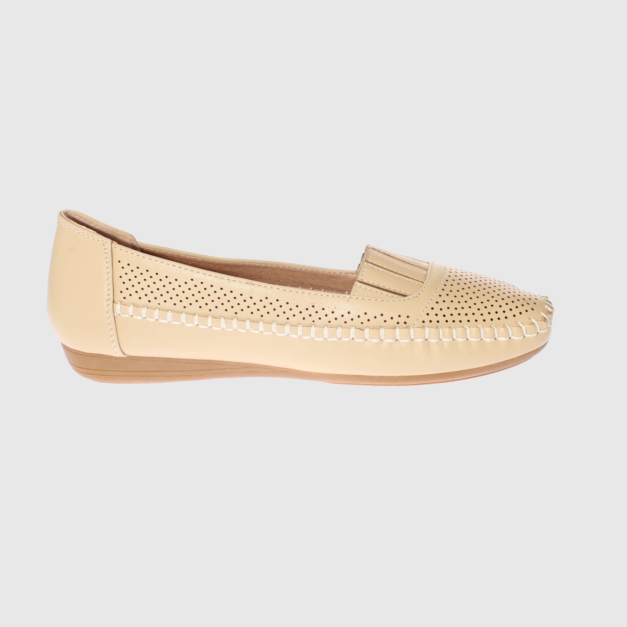 MOCASINES MUJER VIA FRANCA BEIGE MODELO ITALIANO ART. 5ASK64239 - 4
