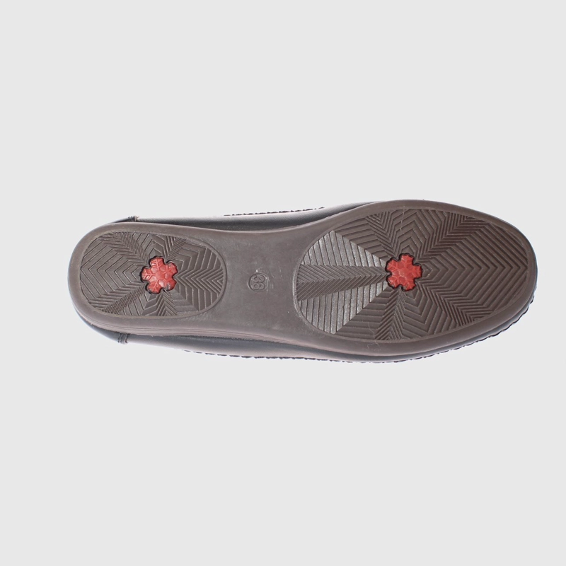 MOCASINES MUJER VIA FRANCA NEGRO MODELO ITALIANO ART. 5ASK64246 - 5