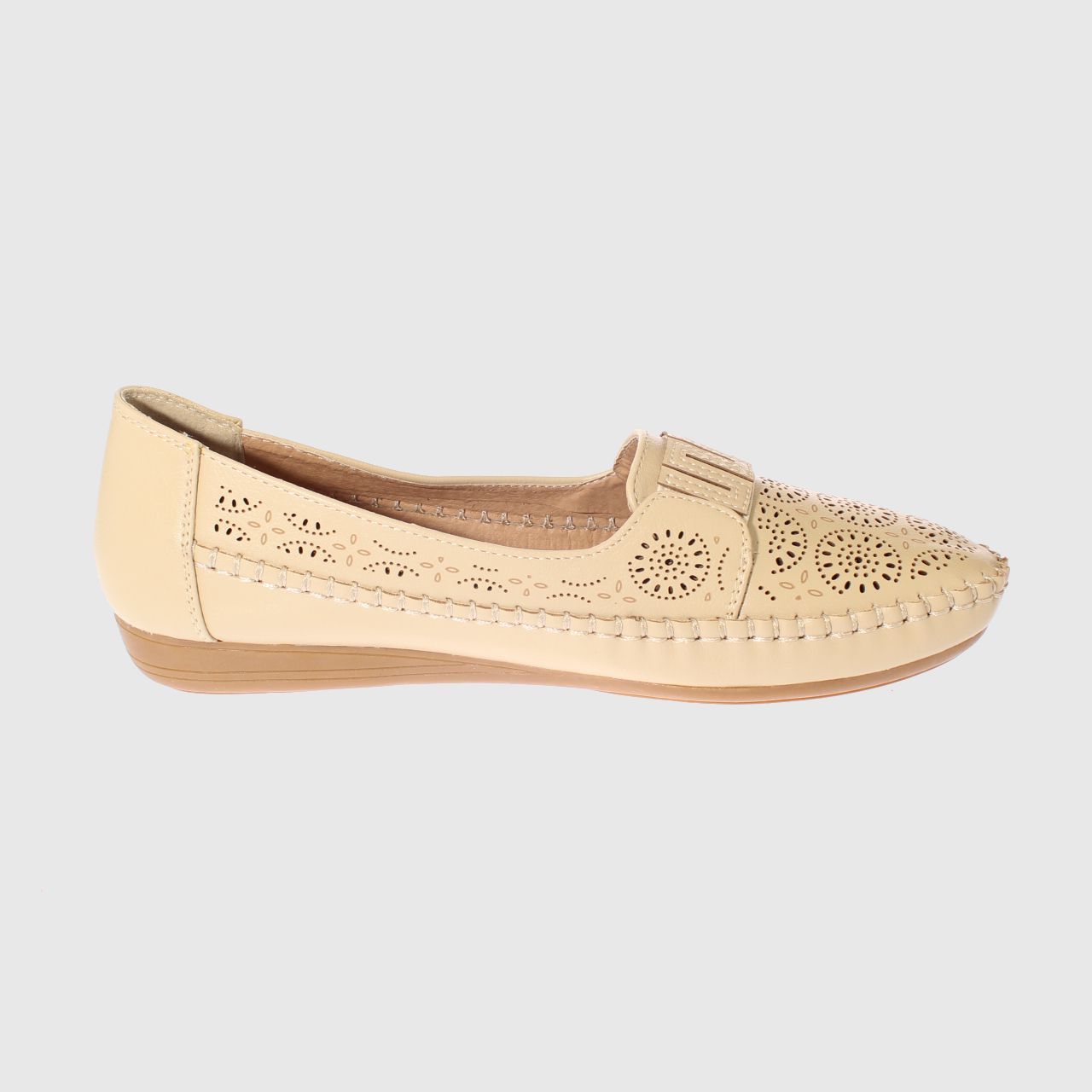 MOCASINES MUJER VIA FRANCA BEIGE MODELO ITALIANO ART. 5ASK64246 - 4