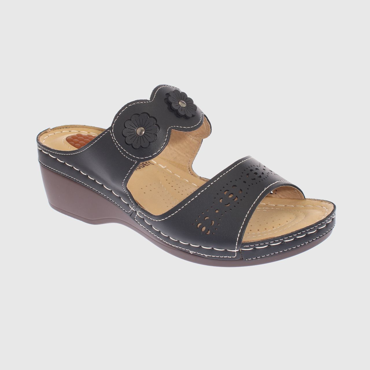 SANDALIAS MUJER VÍA FRANCA NEGRO CONFORT MODELO ITALIANO ART. 5ASK73323BLACK - 1