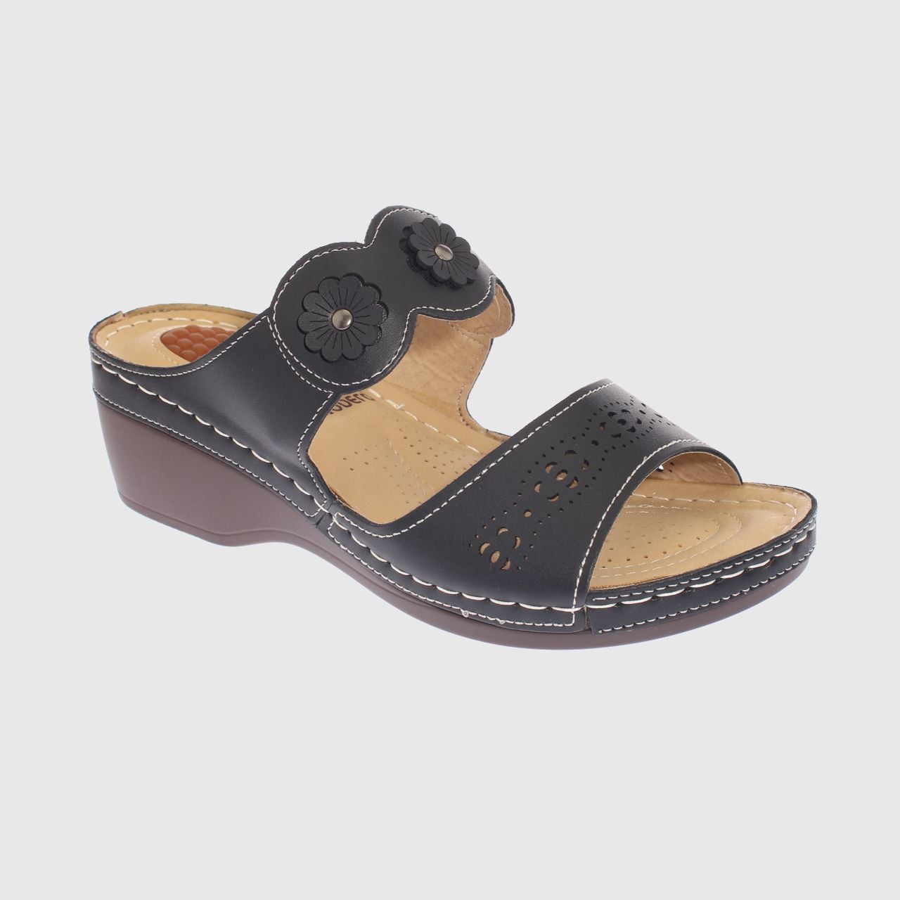SANDALIAS MUJER VÍA FRANCA NEGRO CONFORT MODELO ITALIANO ART. 5ASK73323BLACK - 1