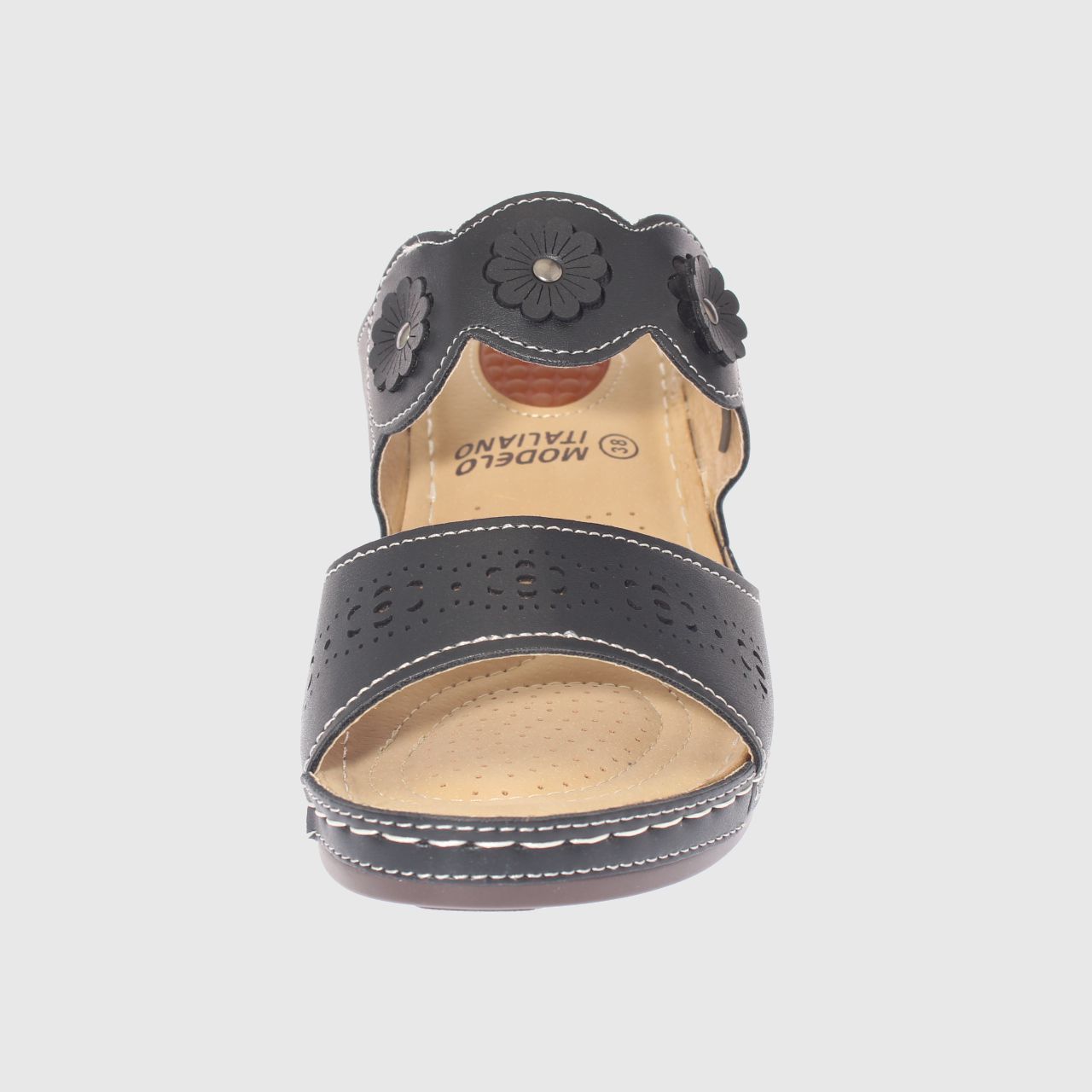 SANDALIAS MUJER VÍA FRANCA NEGRO CONFORT MODELO ITALIANO ART. 5ASK73323BLACK - 3