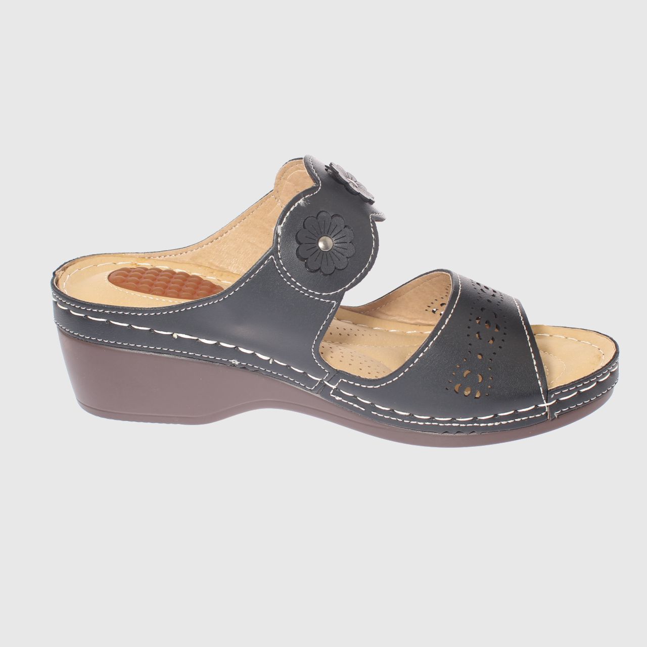 SANDALIAS MUJER VÍA FRANCA NEGRO CONFORT MODELO ITALIANO ART. 5ASK73323BLACK - 4