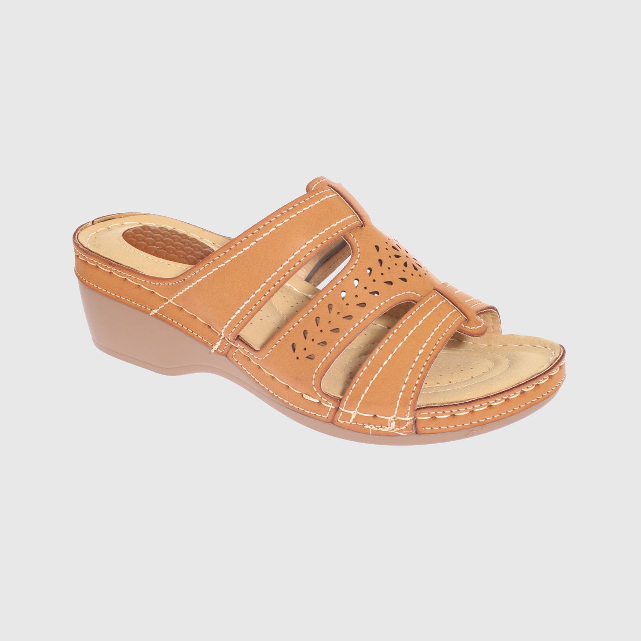 SANDALIAS MUJER VÍA FRANCA CAMEL CONFORT MODELO ITALIANO ART. 5ASK73327CAMEL - 1