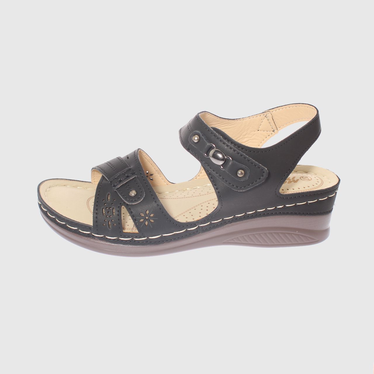 SANDALIAS MUJER VÍA FRANCA NEGRO CONFORT MODELO ITALIANO ART. 5ASK76614BLACK - 2