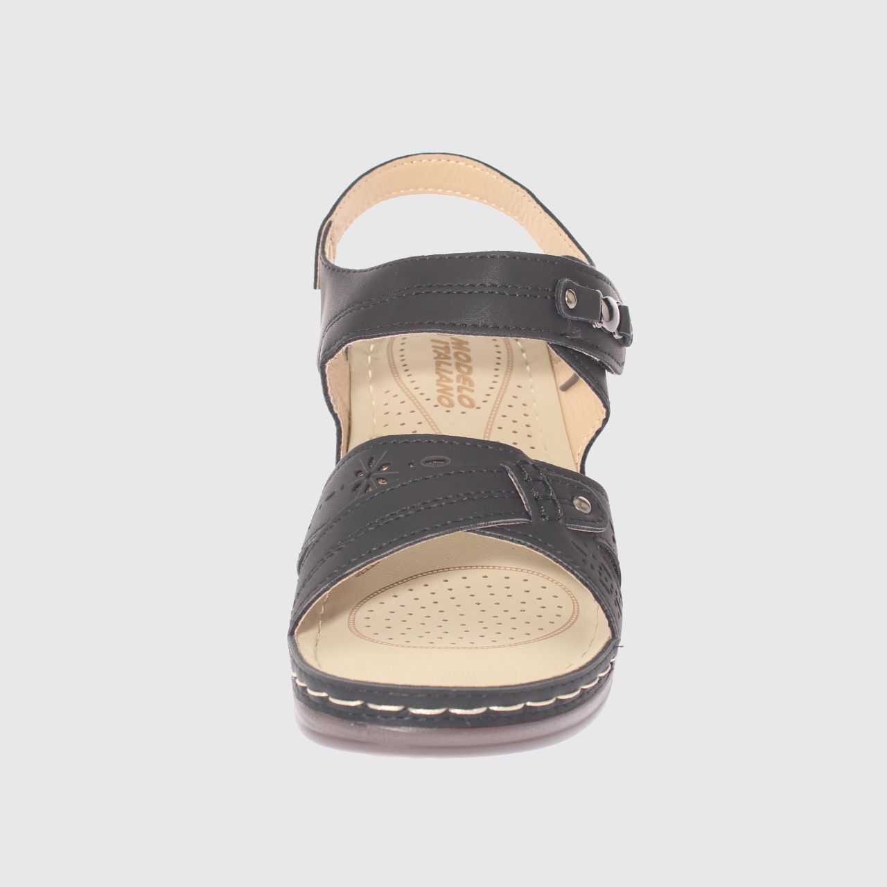 SANDALIAS MUJER VÍA FRANCA NEGRO CONFORT MODELO ITALIANO ART. 5ASK76614BLACK - 3