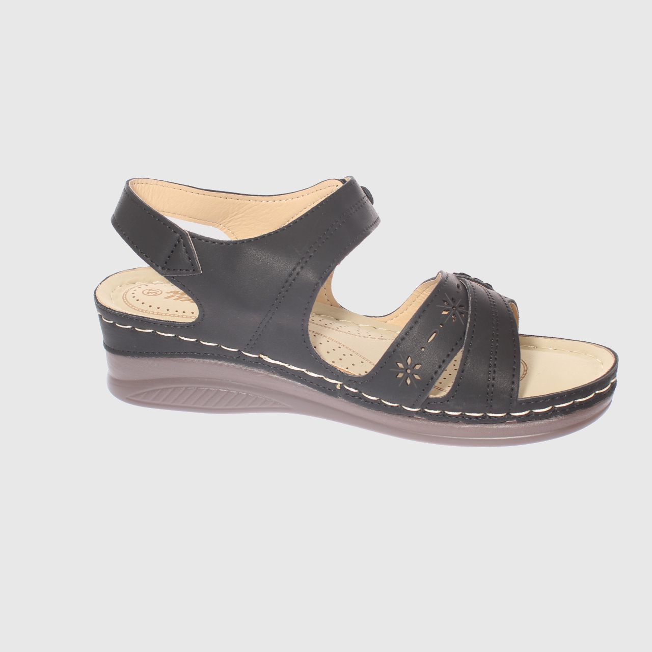 SANDALIAS MUJER VÍA FRANCA NEGRO CONFORT MODELO ITALIANO ART. 5ASK76614BLACK - 4