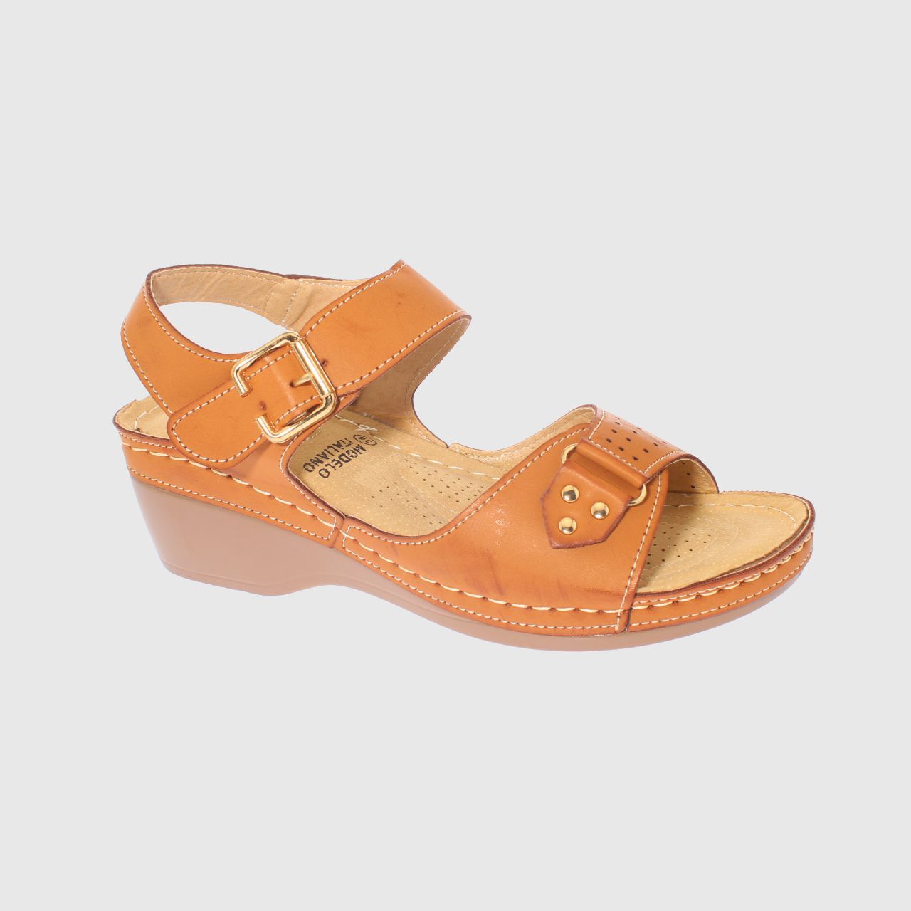 SANDALIAS MUJER VÍA FRANCA CAMEL CONFORT MODELO ITALIANO ART. 5ASK73337CAMEL - 1