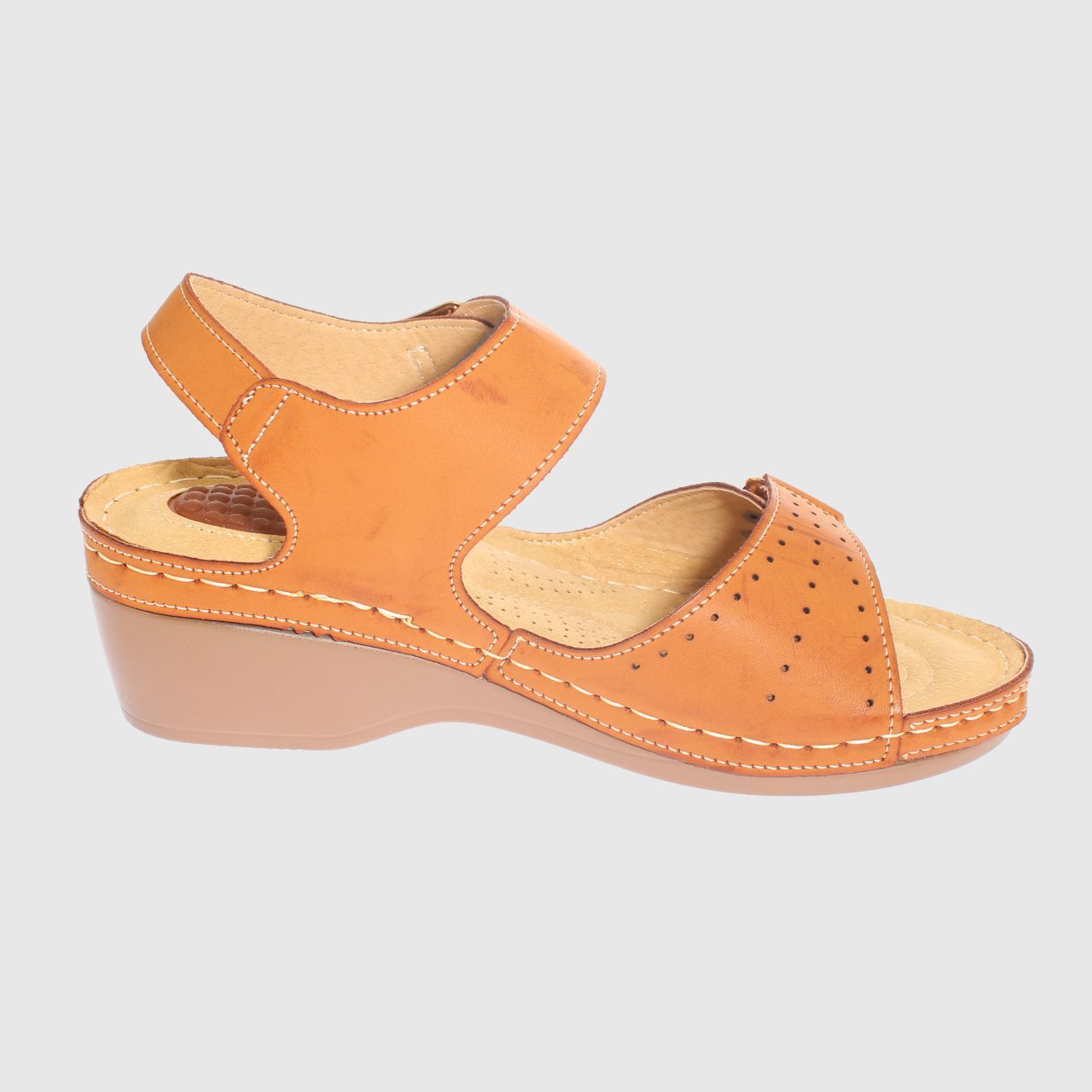SANDALIAS MUJER VÍA FRANCA CAMEL CONFORT MODELO ITALIANO ART. 5ASK73337CAMEL - 4