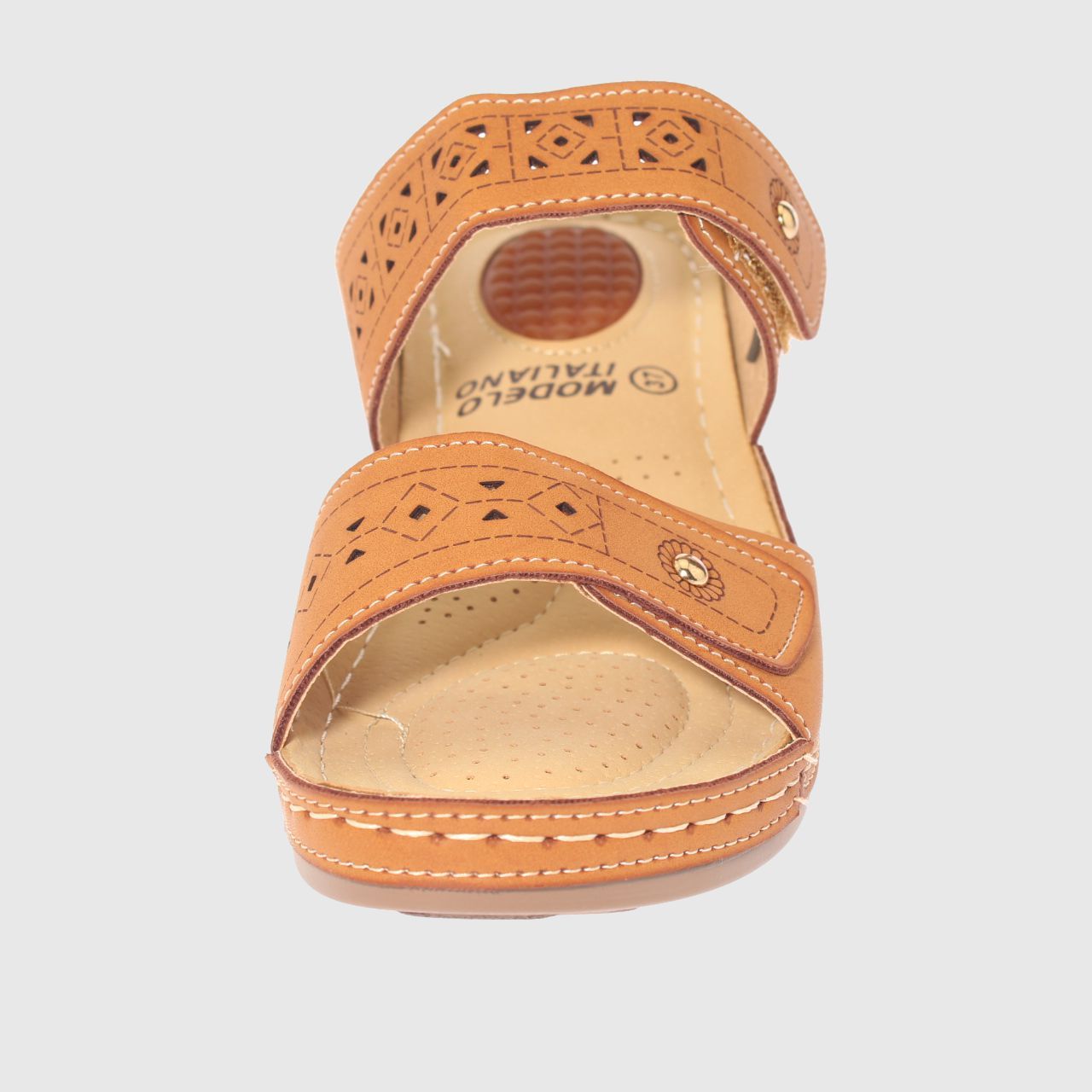 SANDALIAS MUJER VÍA FRANCA CAMEL CONFORT MODELO ITALIANO ART. 5ASK73321CAMEL - 3