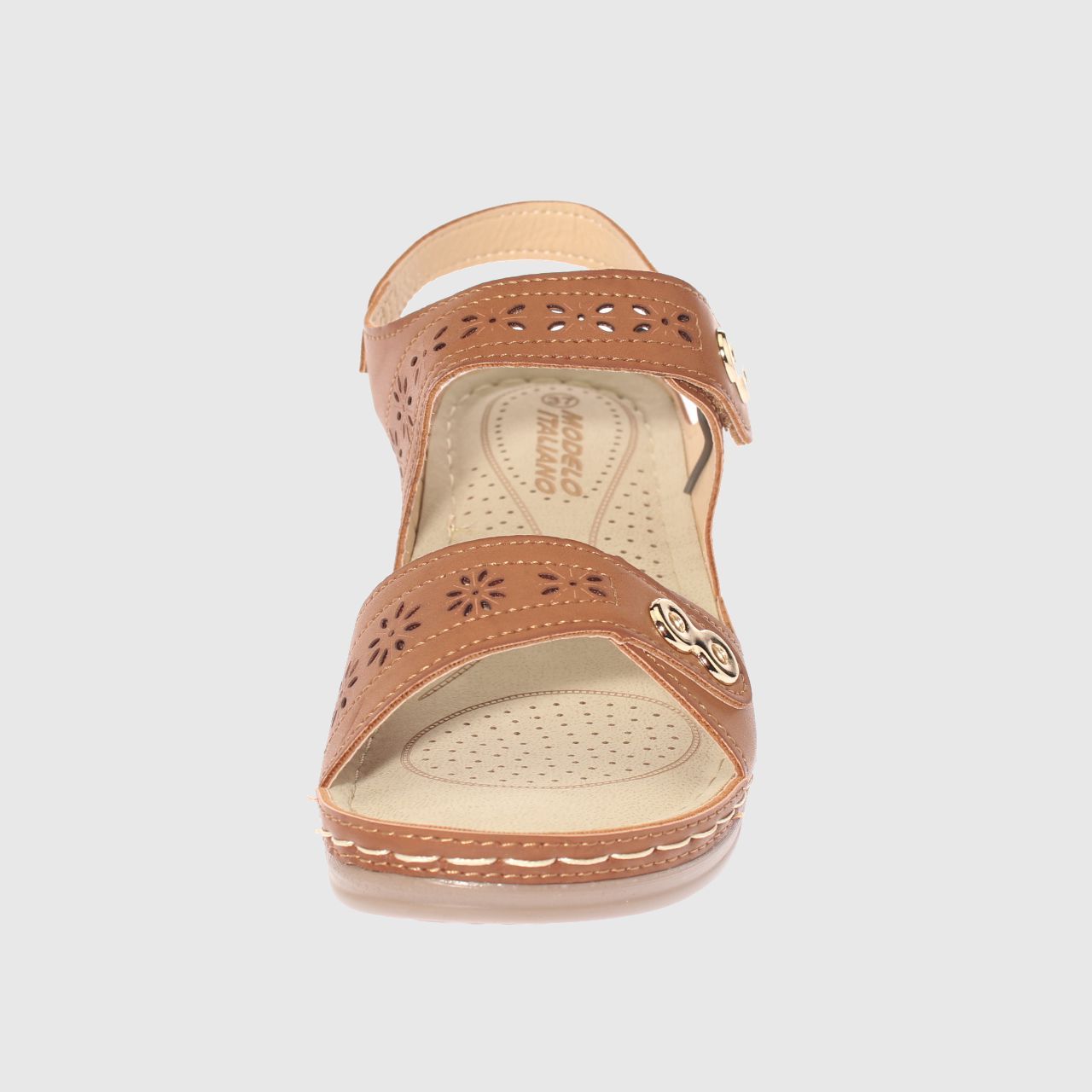 SANDALIAS MUJER VÍA FRANCA CAMEL CONFORT MODELO ITALIANO ART. 5ASK76613CAMEL - 3