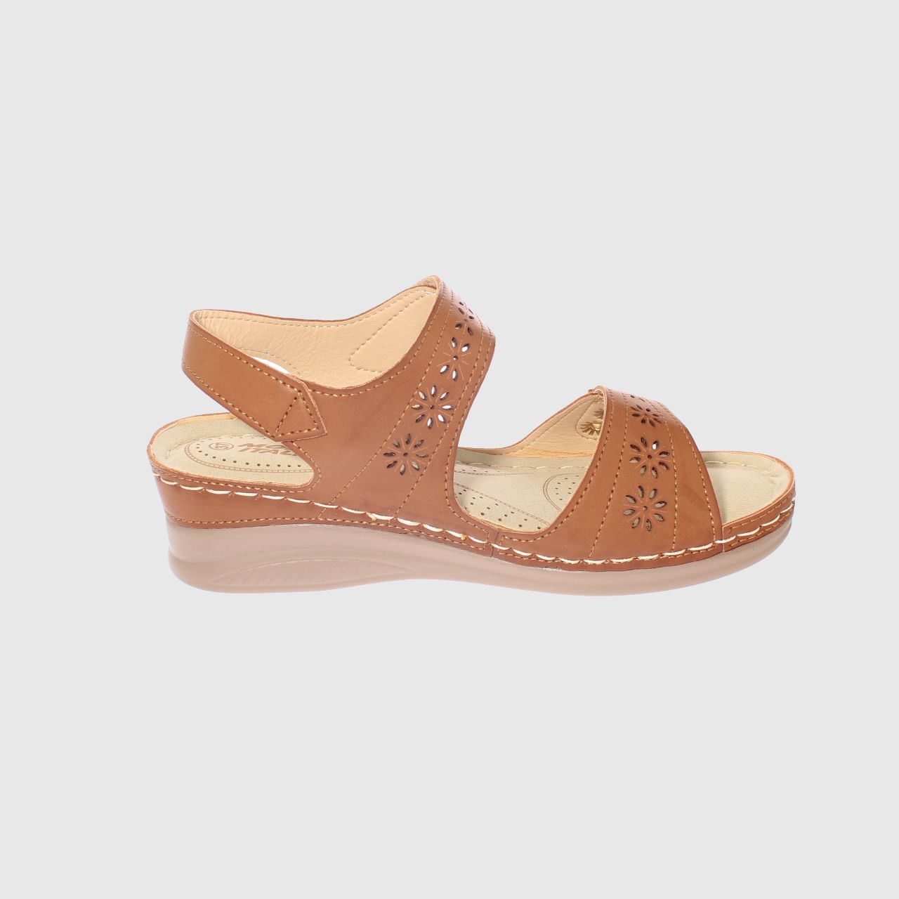 SANDALIAS MUJER VÍA FRANCA CAMEL CONFORT MODELO ITALIANO ART. 5ASK76613CAMEL - 4