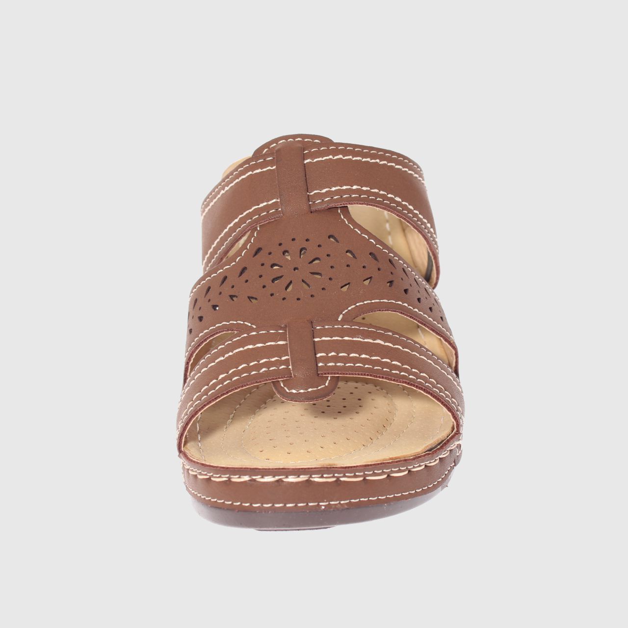 SANDALIAS MUJER VÍA FRANCA CAFÉ CONFORT MODELO ITALIANO ART. 5ASK73327BROWN - 3
