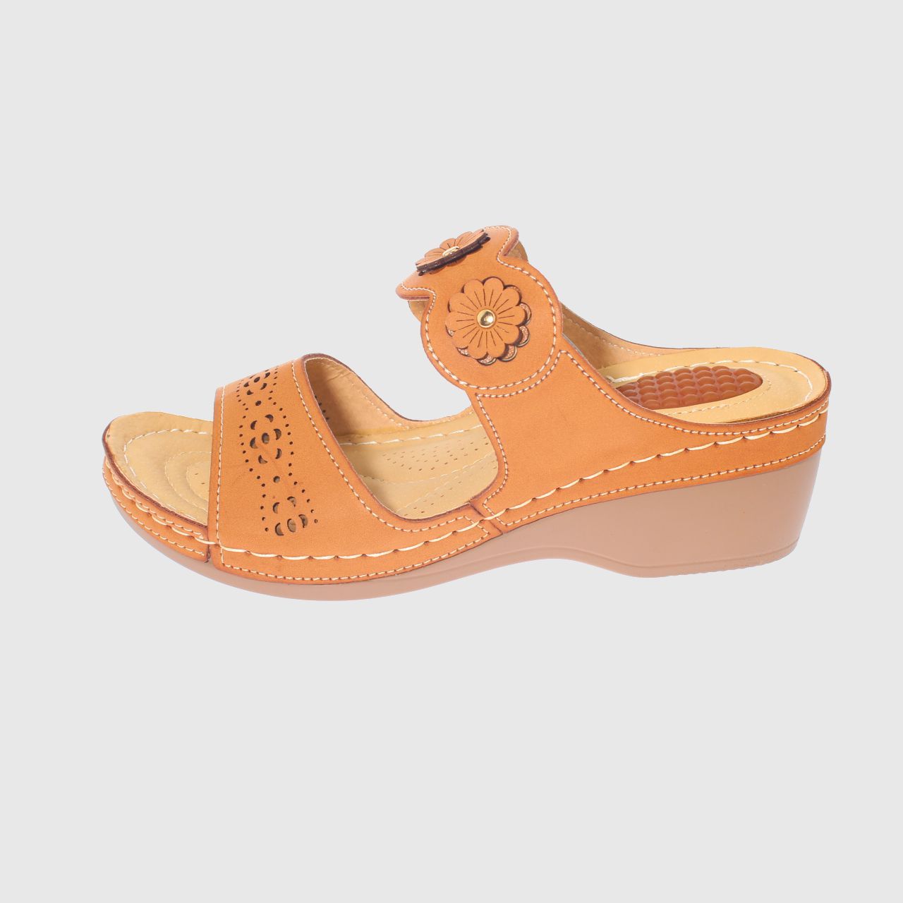 SANDALIAS MUJER VÍA FRANCA CAMEL CONFORT MODELO ITALIANO ART. 5ASK73323CAMEL - 2