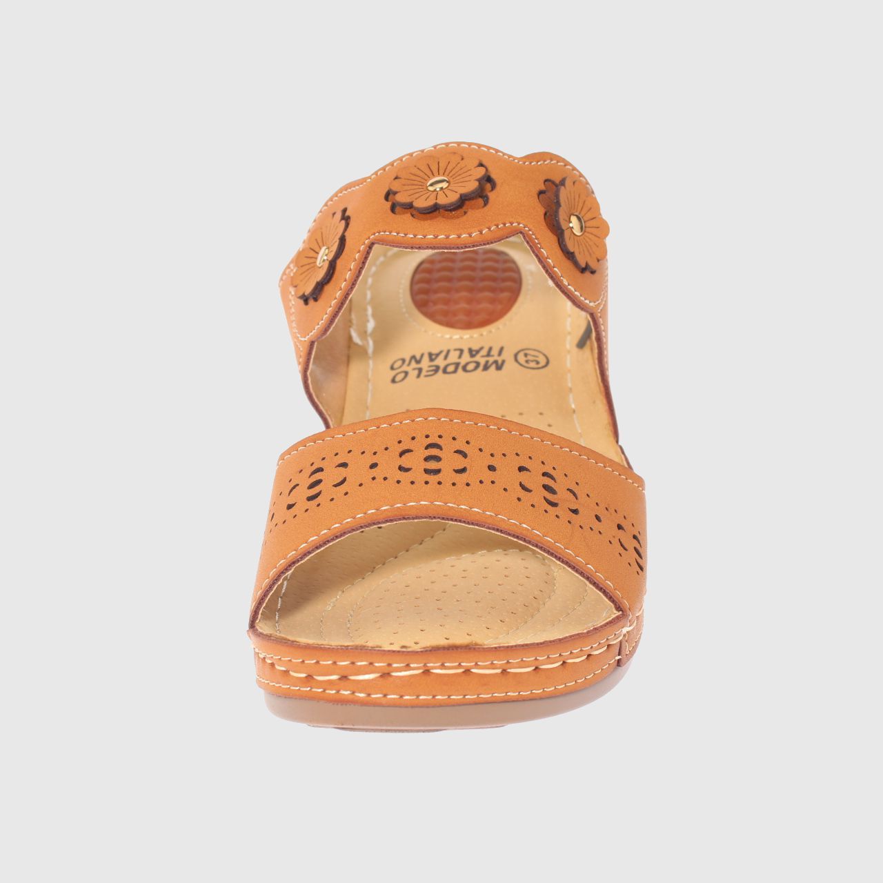 SANDALIAS MUJER VÍA FRANCA CAMEL CONFORT MODELO ITALIANO ART. 5ASK73323CAMEL - 3