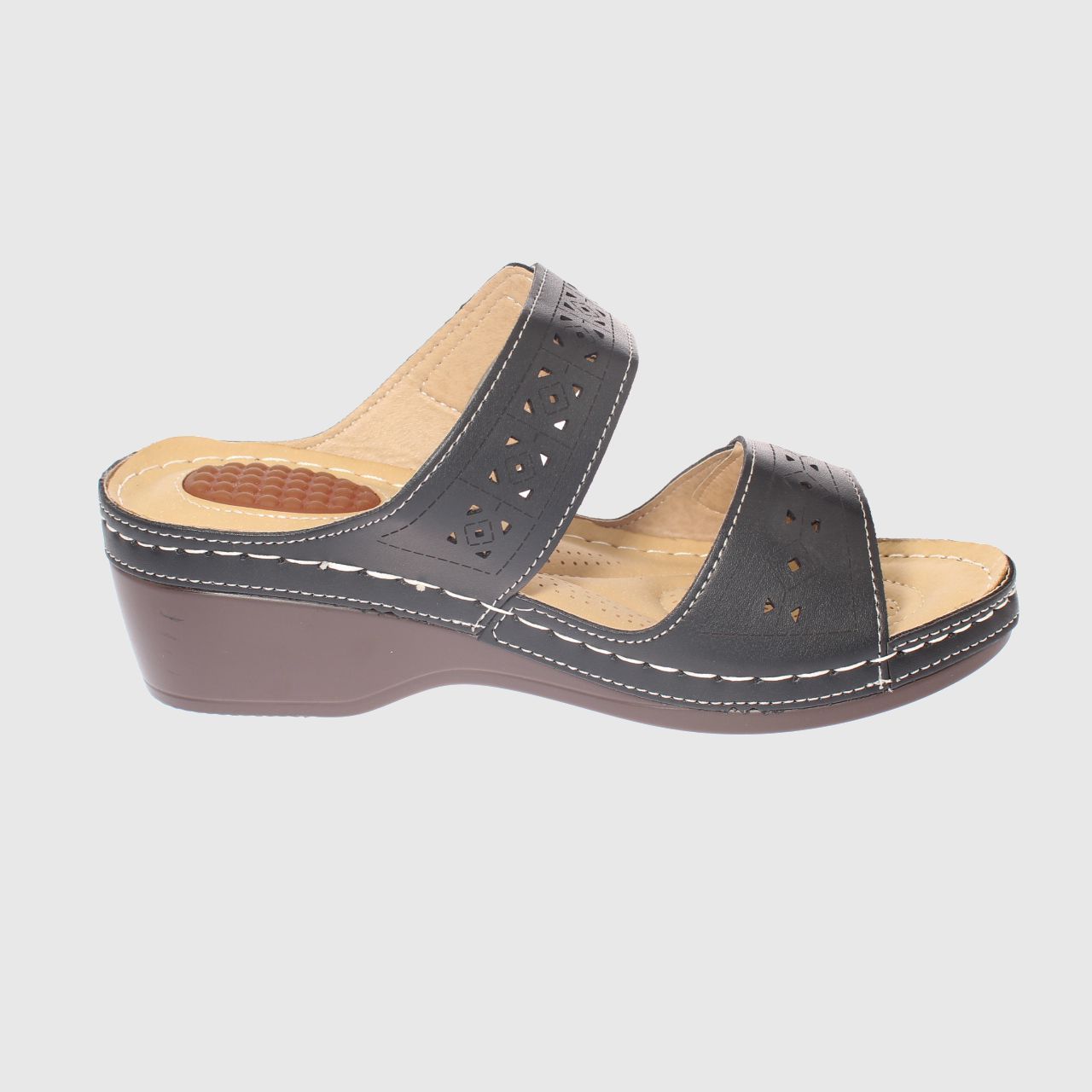 SANDALIAS MUJER VÍA FRANCA NEGRO CONFORT MODELO ITALIANO ART. 5ASK73321BLACK - 4
