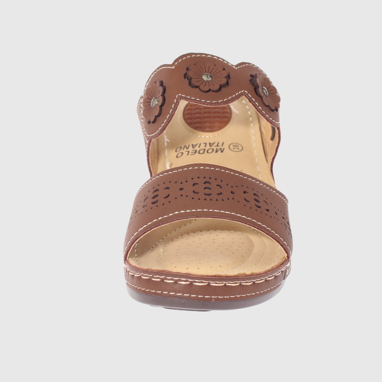 SANDALIAS MUJER VÍA FRANCA CAFÉ CONFORT MODELO ITALIANO ART. 5ASK73323BROWN - 3