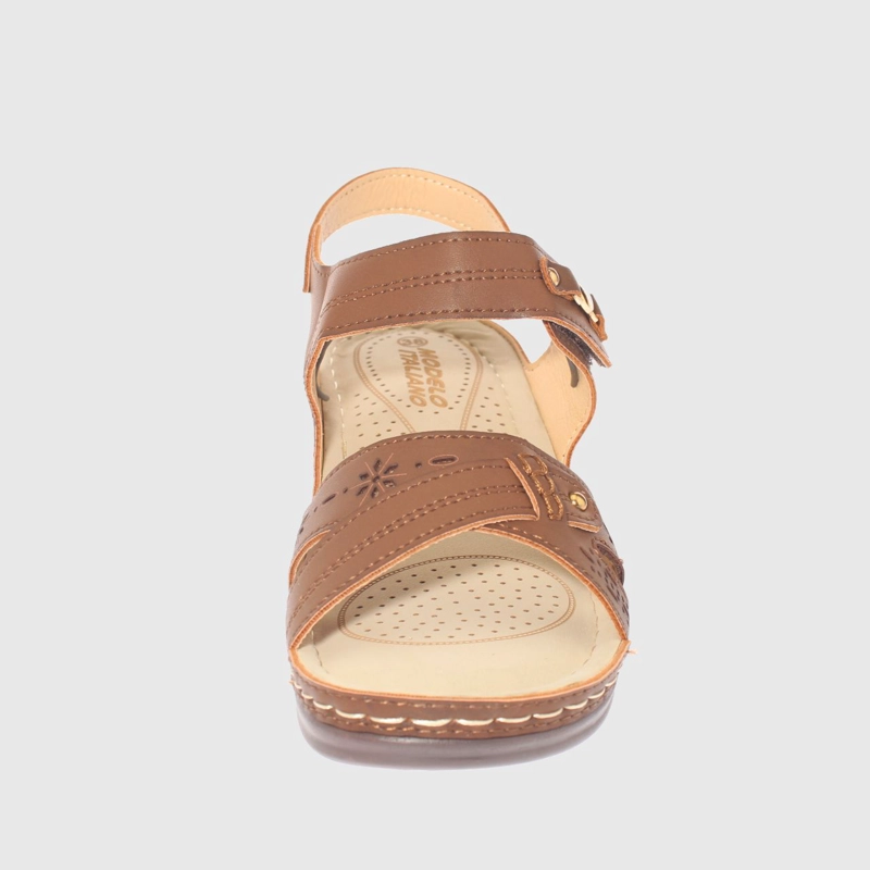 SANDALIAS MUJER VÍA FRANCA CAFÉ CONFORT MODELO ITALIANO ART. 5ASK76614BROWN - 3