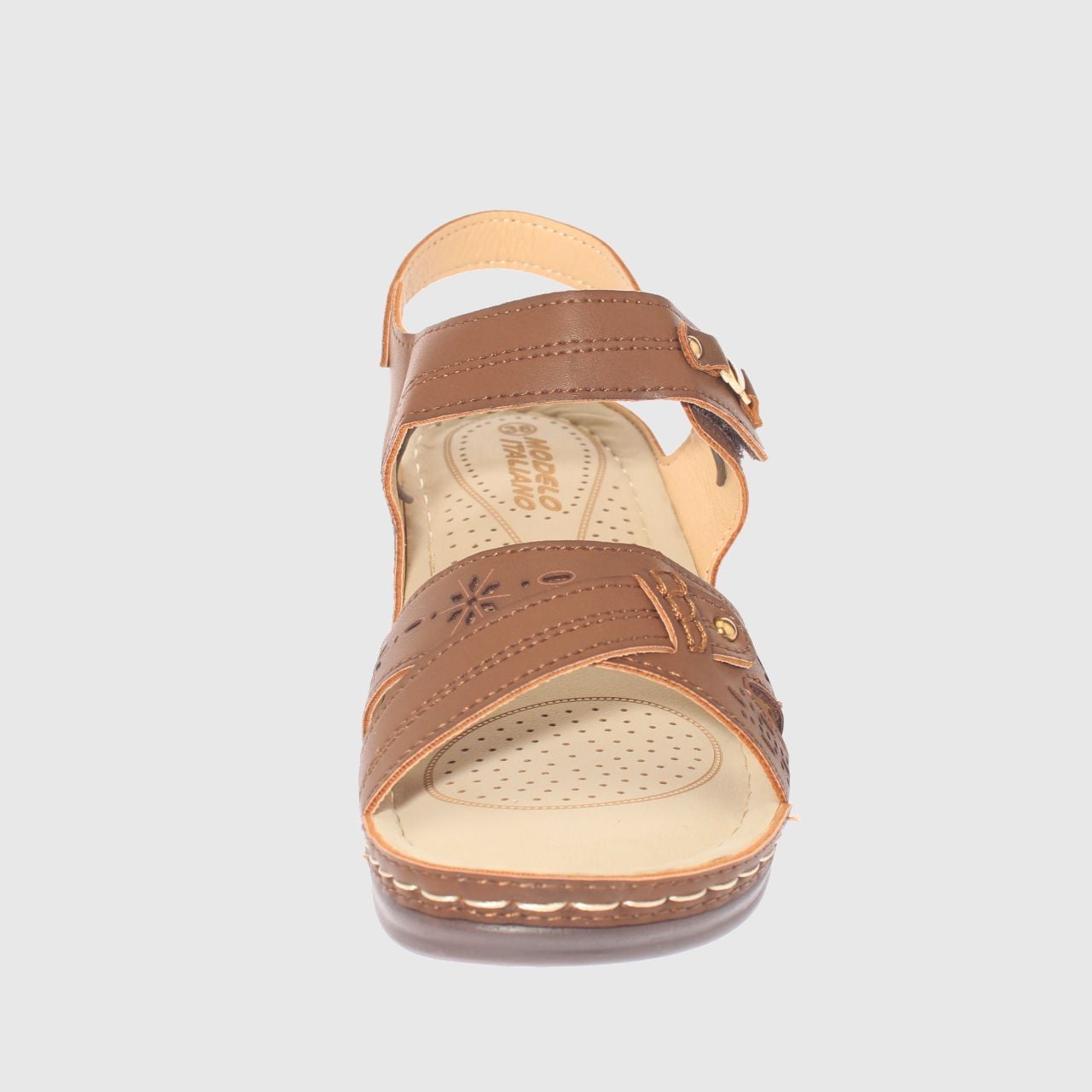 SANDALIA CONFORT CAFE MODELO ITALIANO ART. 5ASK76614BROWN - 3