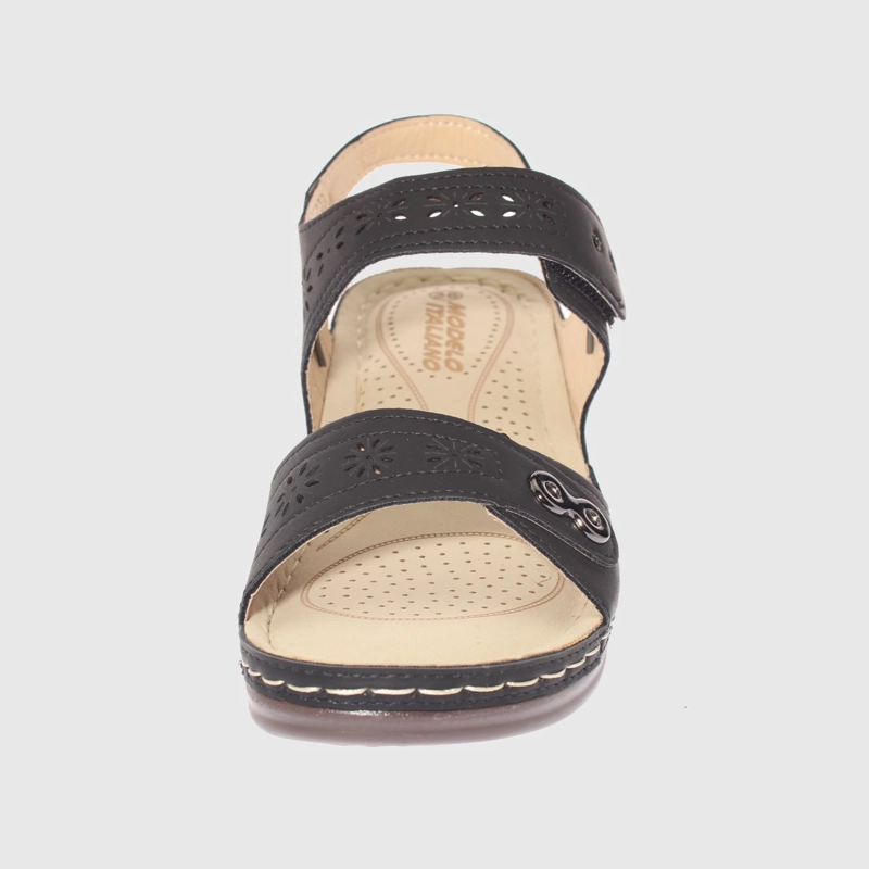 SANDALIAS MUJER VÍA FRANCA NEGRO CONFORT MODELO ITALIANO ART. 5ASK76613BLACK - 3