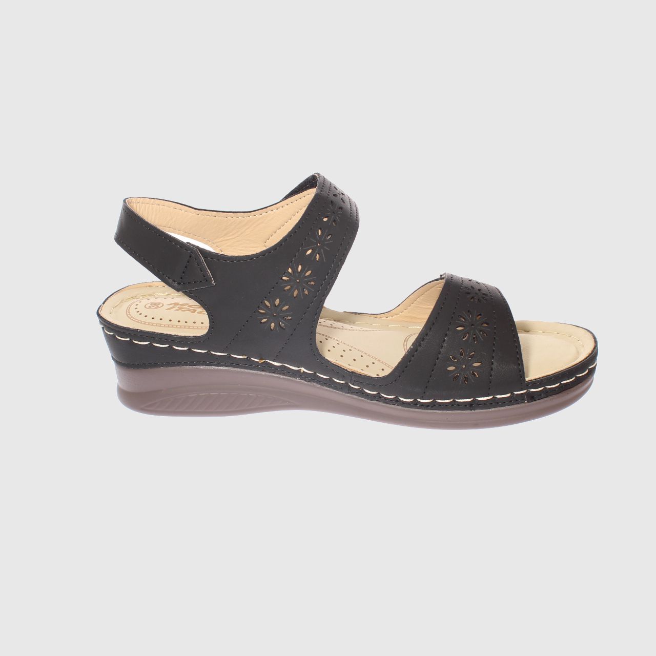SANDALIAS MUJER VÍA FRANCA NEGRO CONFORT MODELO ITALIANO ART. 5ASK76613BLACK - 4