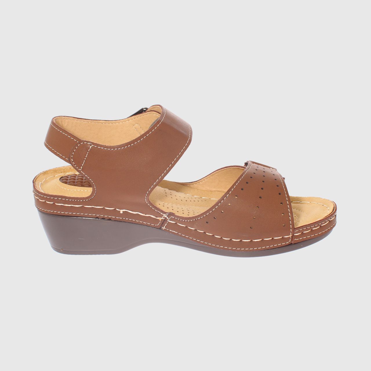 SANDALIAS MUJER VÍA FRANCA CAFÉ CONFORT MODELO ITALIANO ART. 5ASK73337BROWN - 4
