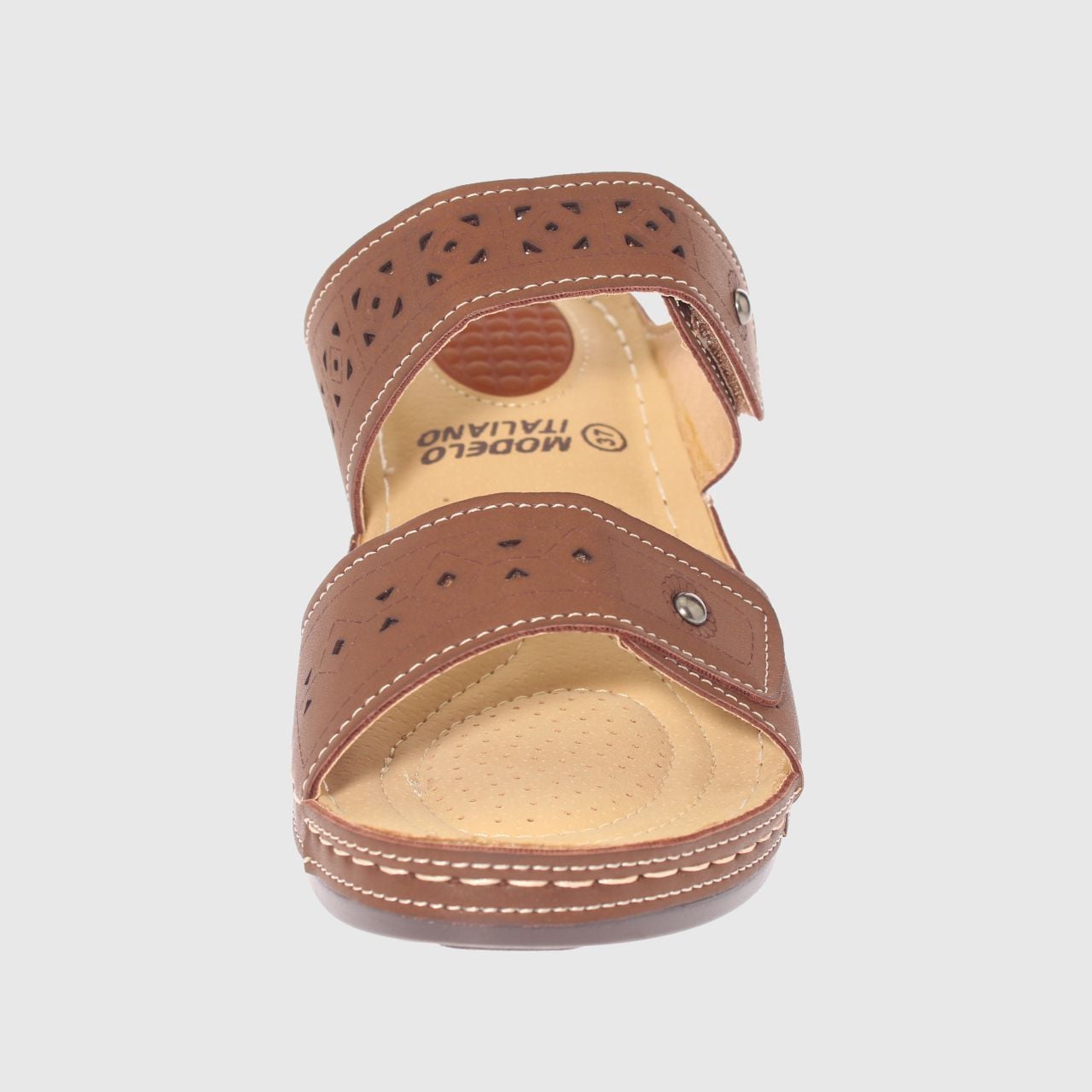 SANDALIA CONFORT CAFE MODELO ITALIANO ART. 5ASK73321BROWN - 3