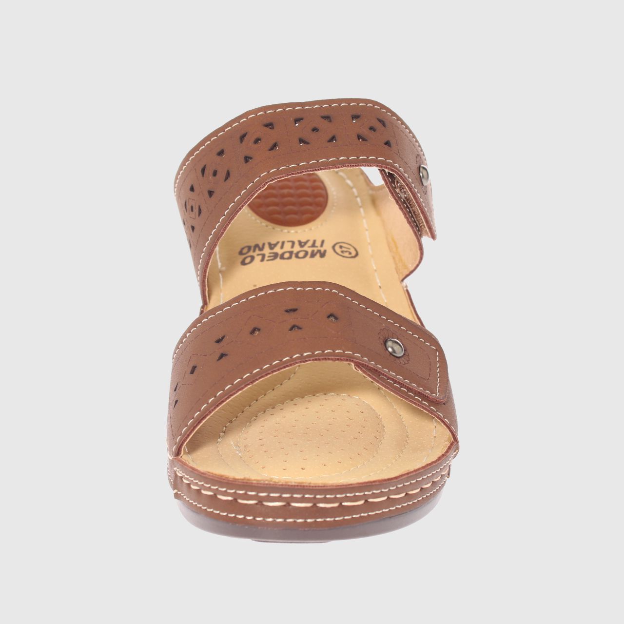 SANDALIA CONFORT CAFE MODELO ITALIANO ART. 5ASK73321BROWN - 3