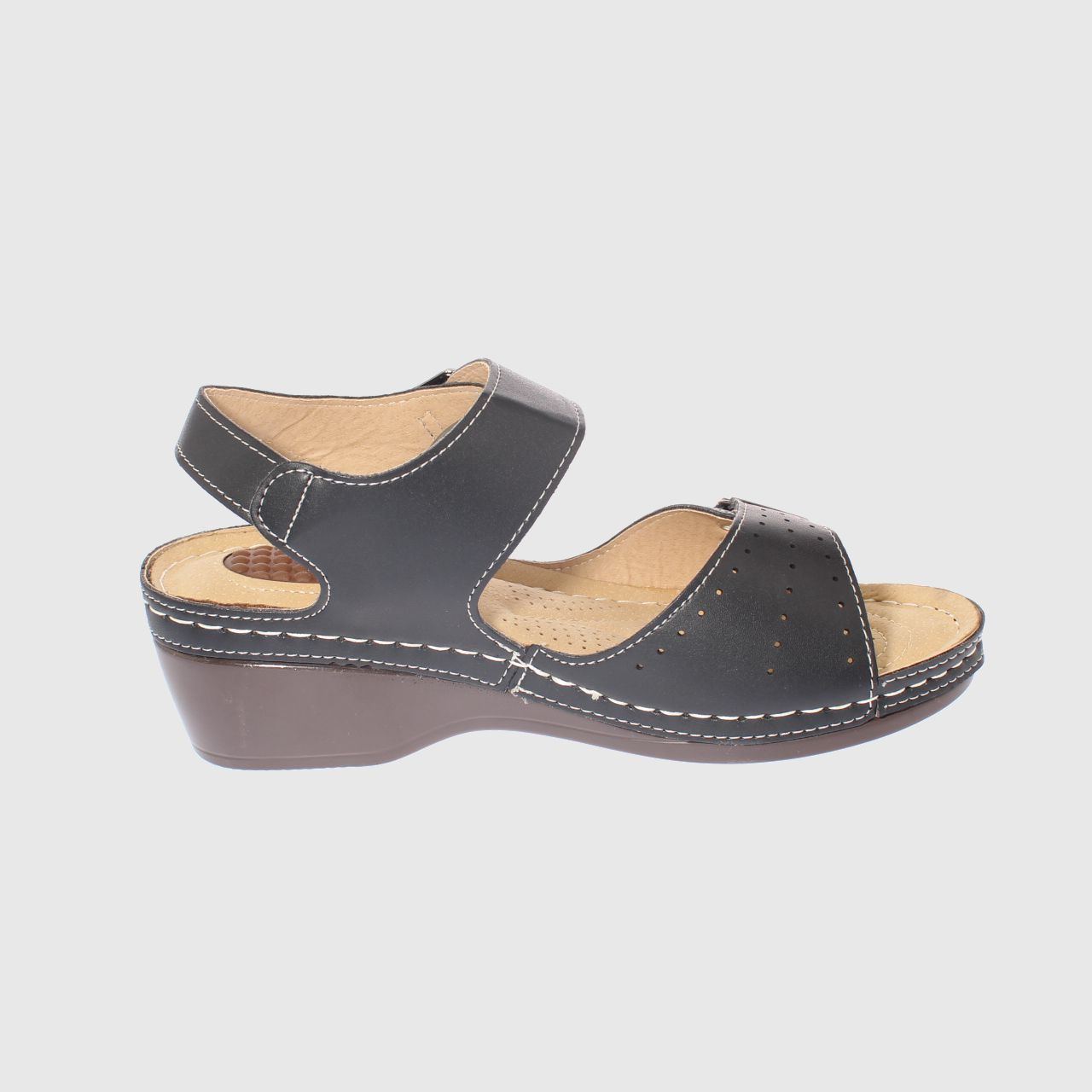 SANDALIAS MUJER VÍA FRANCA NEGRO CONFORT MODELO ITALIANO ART. 5ASK73337BLACK - 4