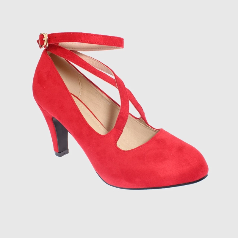 ZAPATO TACO ROJO HERIEL ART. 5H6557RED - 1