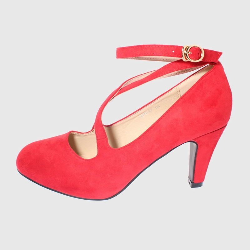 ZAPATO TACO ROJO HERIEL ART. 5H6557RED - 2