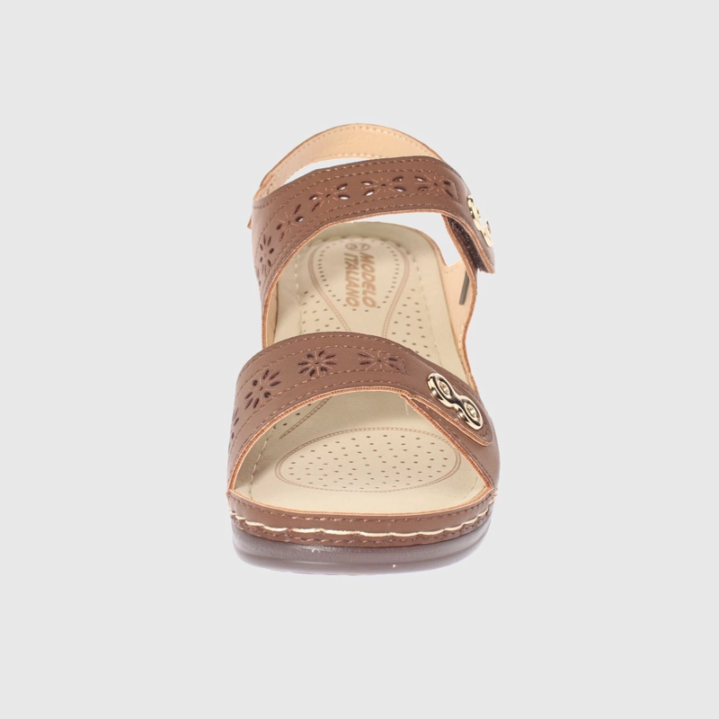 SANDALIAS MUJER VÍA FRANCA CAFÉ CONFORT MODELO ITALIANO ART. 5ASK76613BROWN - 3