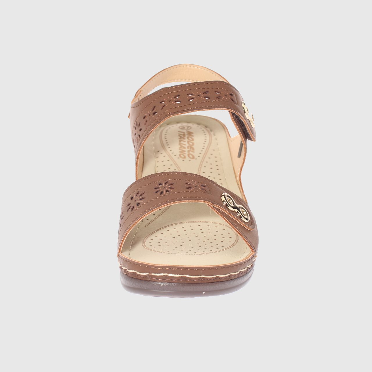 SANDALIAS MUJER VÍA FRANCA CAFÉ CONFORT MODELO ITALIANO ART. 5ASK76613BROWN - 3