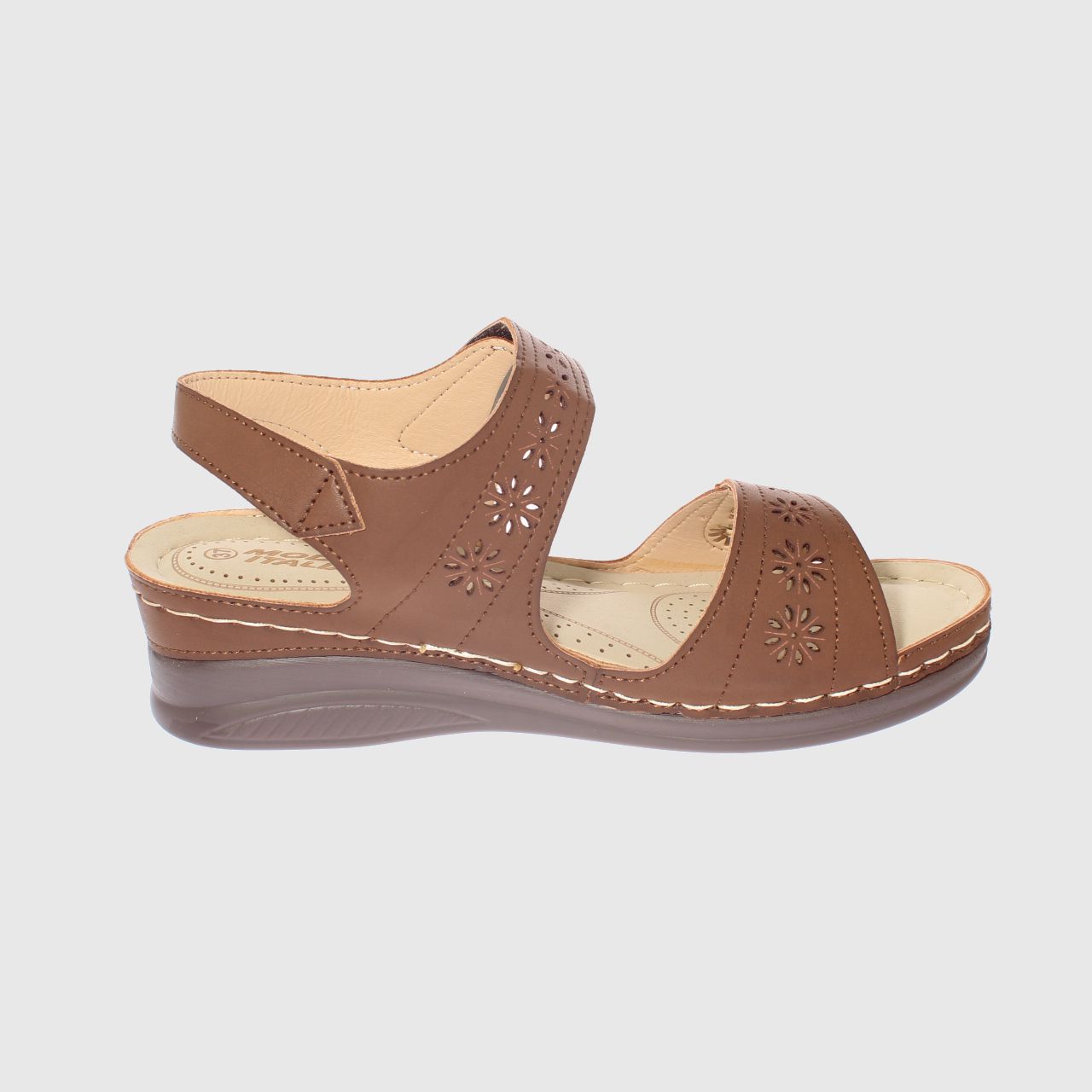 SANDALIAS MUJER VÍA FRANCA CAFÉ CONFORT MODELO ITALIANO ART. 5ASK76613BROWN - 4