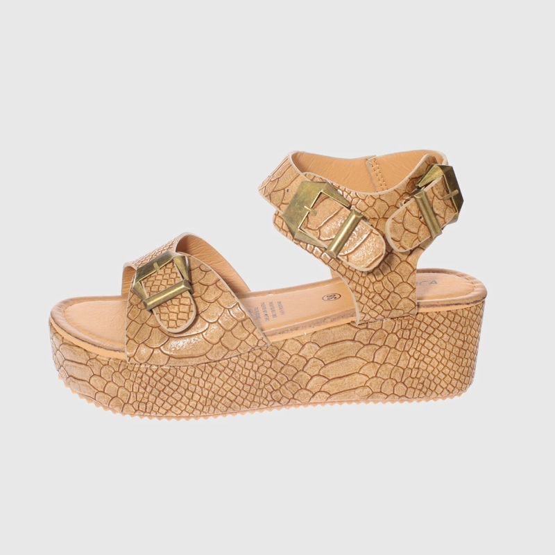 SANDALIAS MUJER VÍA FRANCA PLATAFORMA CROCO ARAGONA ART. 5CP1613CARAGONA - 2