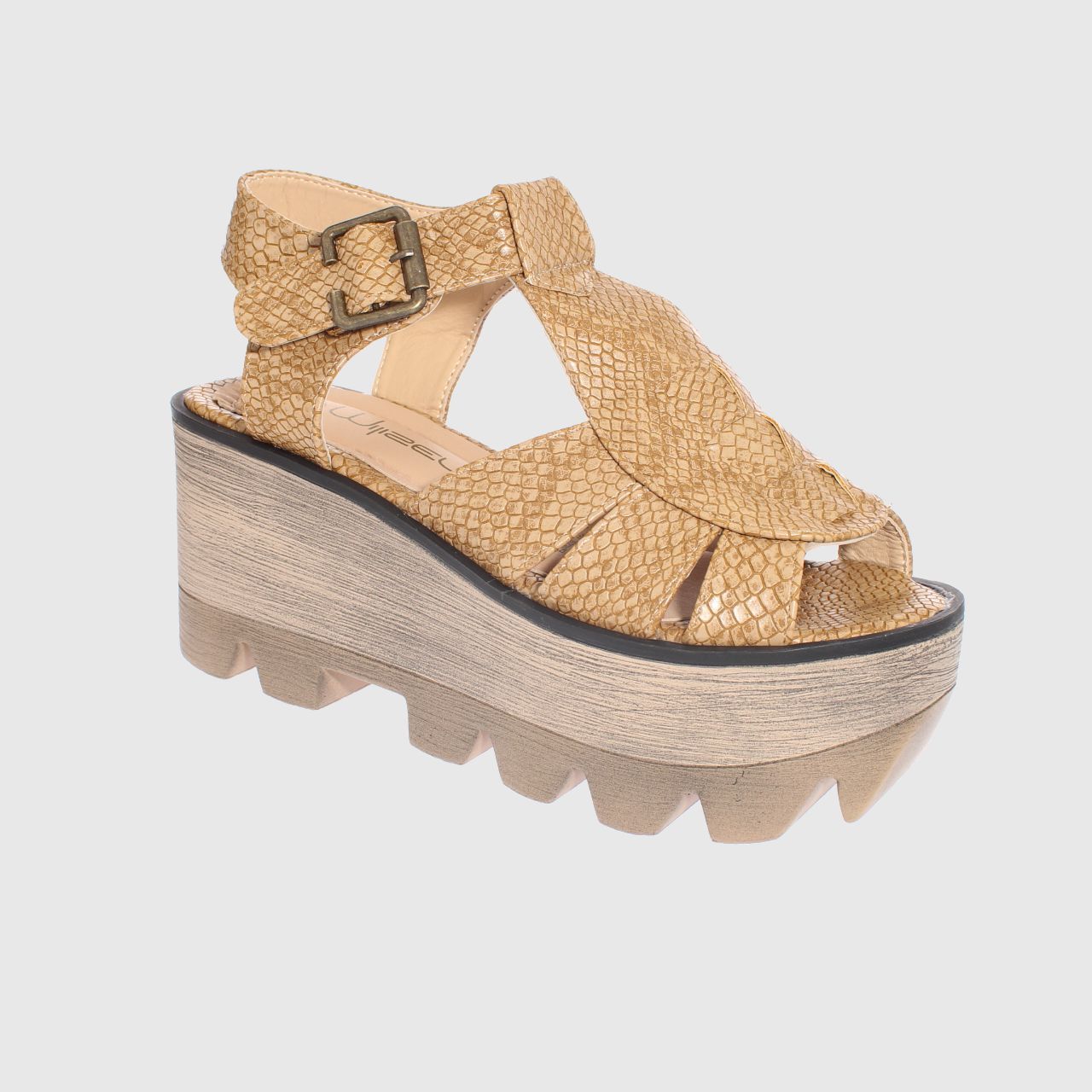 SANDALIAS MUJER VÍA FRANCA BEIGE PLATAFORMA ART. 5CP1601CBEIGE - 1
