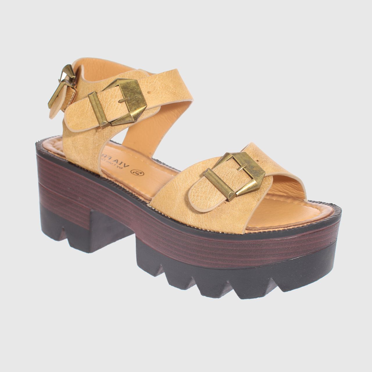 SANDALIAS MUJER VÍA FRANCA TAUPE PLATAFORMA ART. 5CP1612TAUPE - 1
