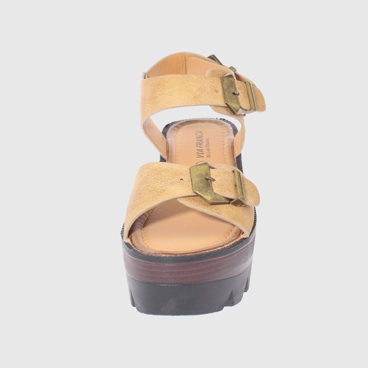 SANDALIAS MUJER VÍA FRANCA TAUPE PLATAFORMA ART. 5CP1612TAUPE - 3